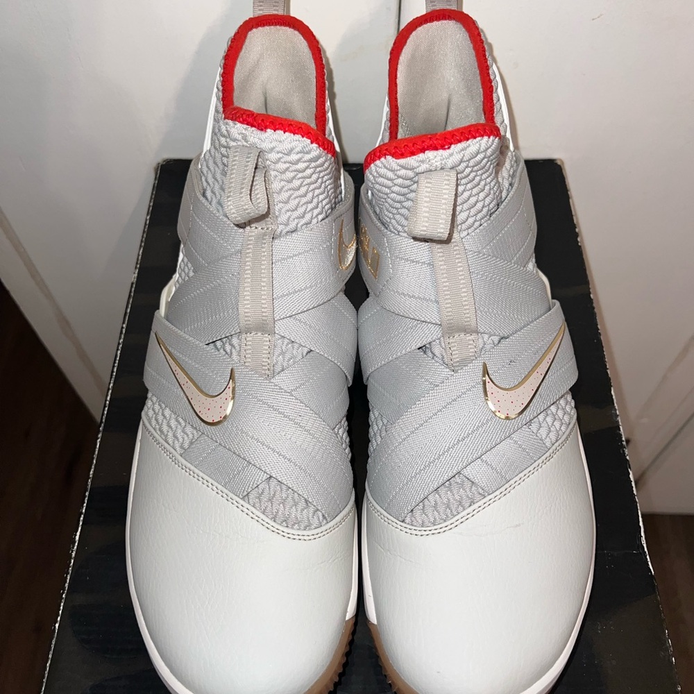 Lebron Soldier XII Light Bone Colorway size 11.5 with the box